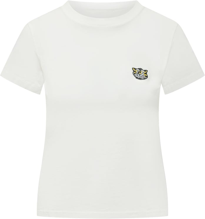 Kenzo T-Shirt Classica con Patch Testa di Tigre