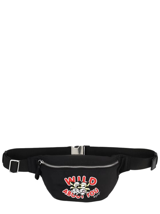 Kenzo Wild Tiger Graphic Front Zip Pouch