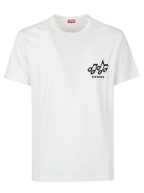 Kenzo Short-Sleeve Crew Neck T-Shirt with Embroidered Design
