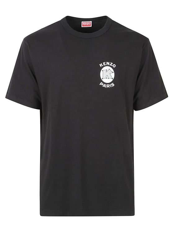 Kenzo Short-Sleeve Graphic T-Shirt with Floral Design