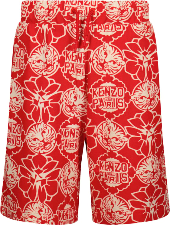Kenzo Kenzo kids Kinder Jongens Shorts In Rood