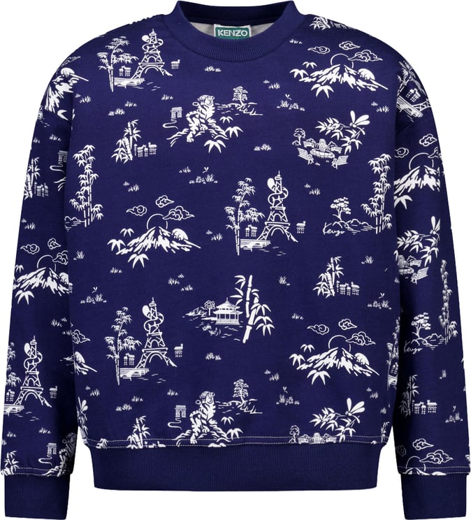 Kenzo Kenzo Kids Kinder Jongens Trui In Navy