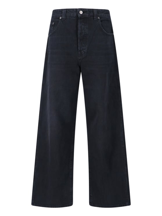 Khaite "Dane" Wide Jeans – Black