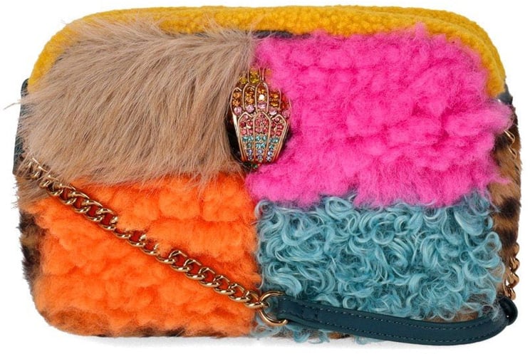 Kurt Geiger London KURT GEIGER HOXTON FUR MULTICOLORED CROSSBODY BAG