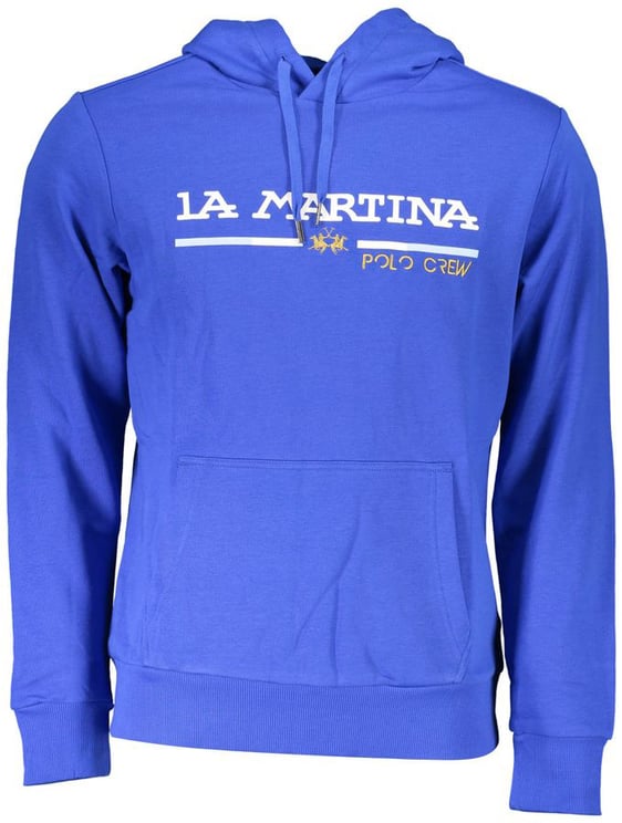 La Martina La Martina Blue Cotton Men's Hooded Sweatshirt