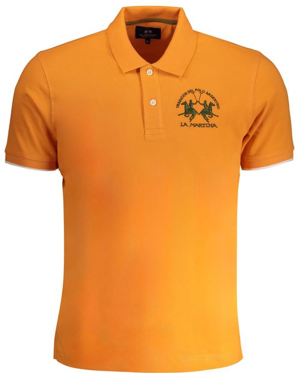 La Martina La Martina Arancione Cotton Men Polo