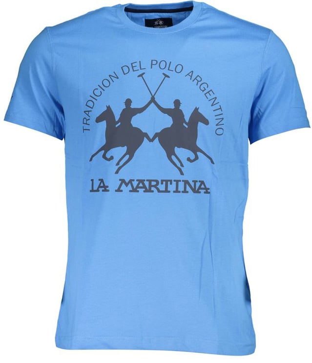 La Martina La Martina Blu Cotton Men T-Shirt