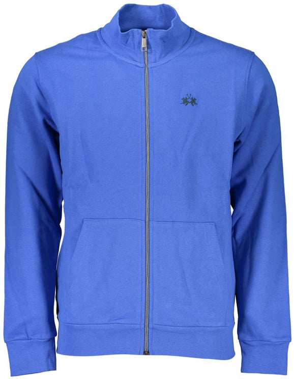 La Martina La Martina Blue Cotton Men Sweatshirt