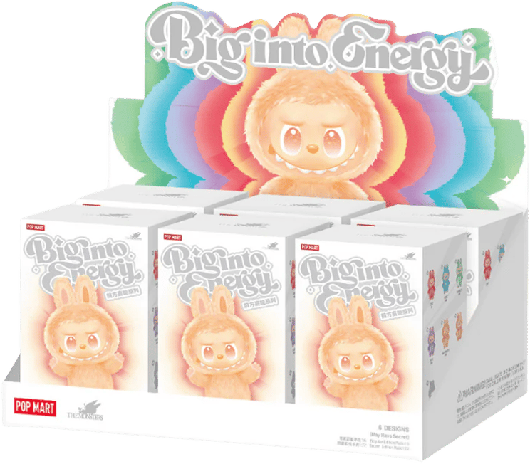 Labubu Pop Mart Labubu The Monsters Big into Energy Series Vinyl Plush Pendant - Sealed Case