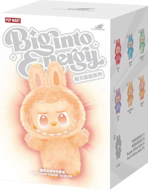 Labubu Pop Mart Labubu The Monsters Big into Energy Series Vinyl Plush Pendant - Blind Box