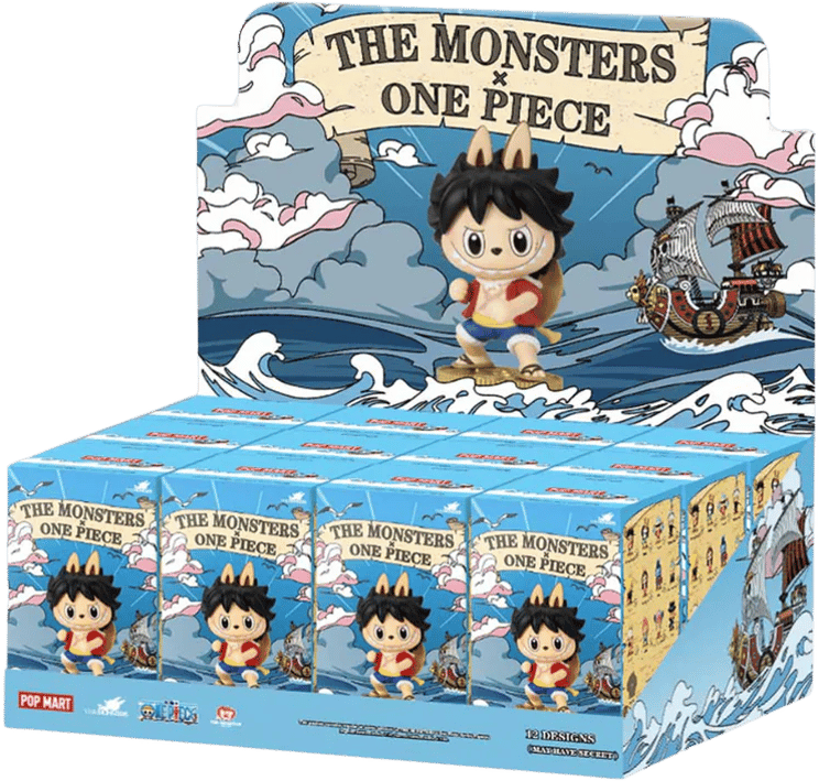 Labubu Pop Mart Labubu The Monsters x One Piece Series Sealed Case