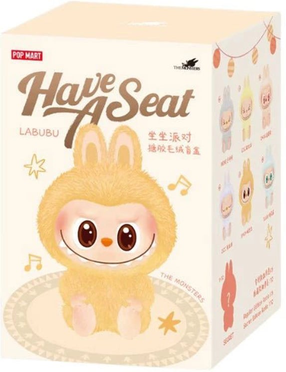 Labubu Pop Mart The Monsters Labubu Have a Seat Series - Vinyl Pluche Hanger Blind Box