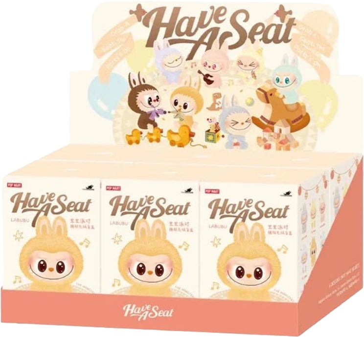 Labubu Pop Mart the Monsters Labubu Have a Seat Series - Vinyl Pluche Hanger Blind Box