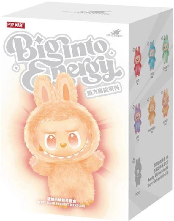 Labubu Pop Mart The Monsters Big into Energy Series - Vinyl Pluche Hanger Blind Box