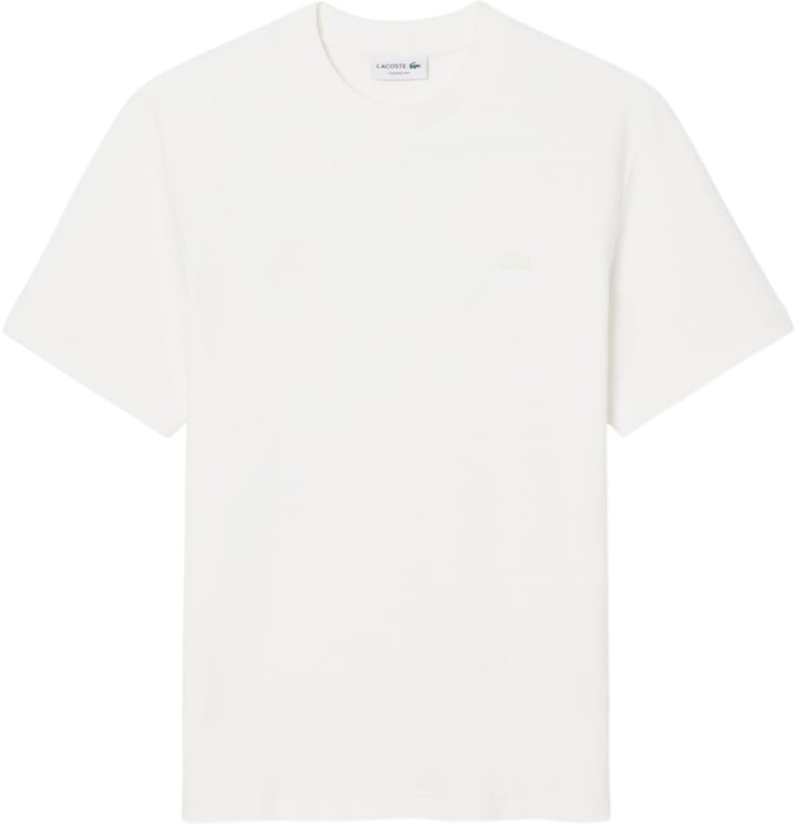 Lacoste Lacoste 1ht1 Men's Tee-shirt Korte Mouw Overhemden Ecru Th1979-61