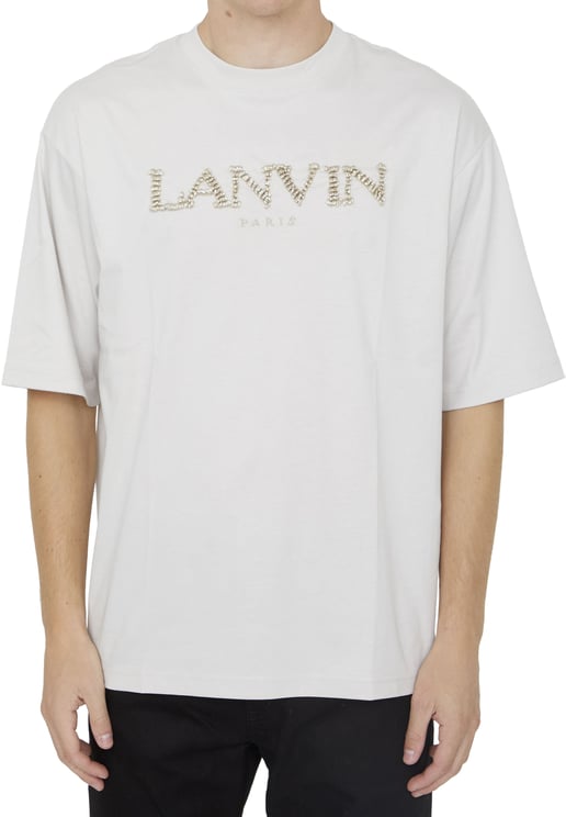 Lanvin Cotton t-shirt with logo casual shortsleeves