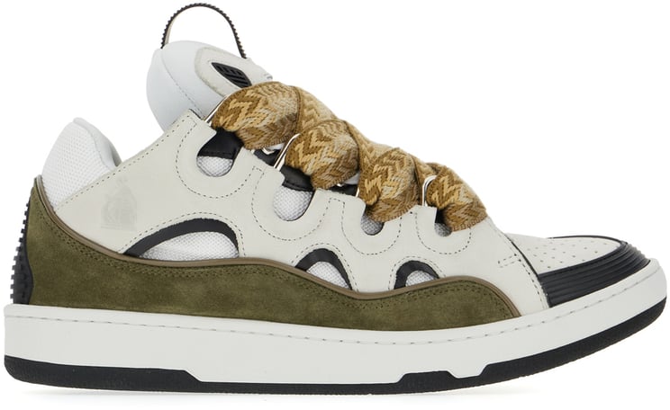 Lanvin Lanvin Multicolor leather Curb sneakers
