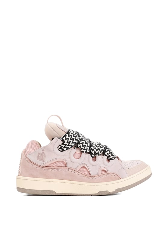 Lanvin White Curb Sneakers Calf Leather Sneakers