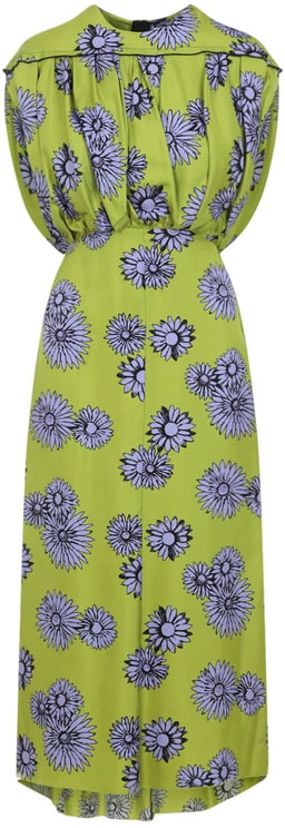 Lanvin Lanvin Printed Draped Top Dress