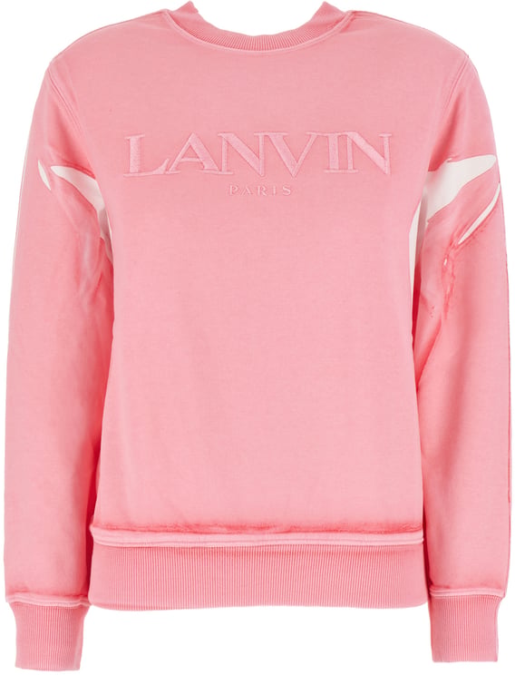Lanvin Lanvin Pink cotton oversize sweatshirt
