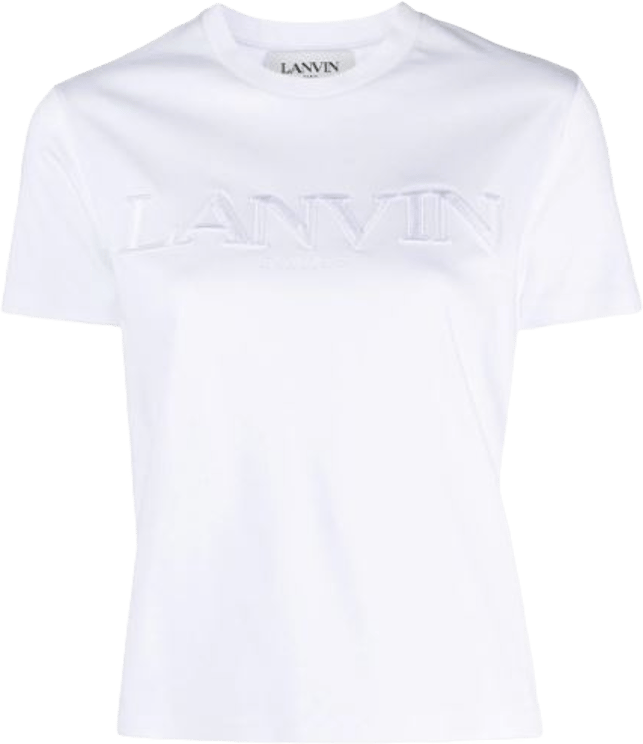 Lanvin T-shirt con logo ricamato