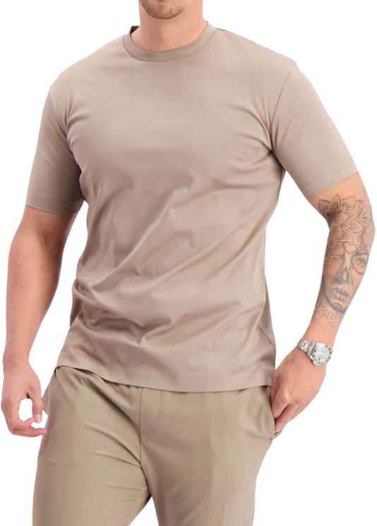 Les Brutes Mercerised T-shirt Taupe