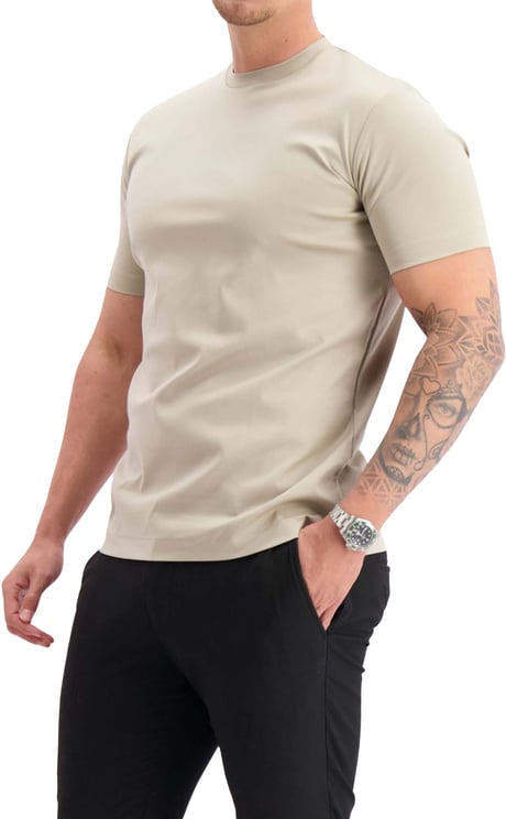 Les Brutes Mercerised T-shirt Beige