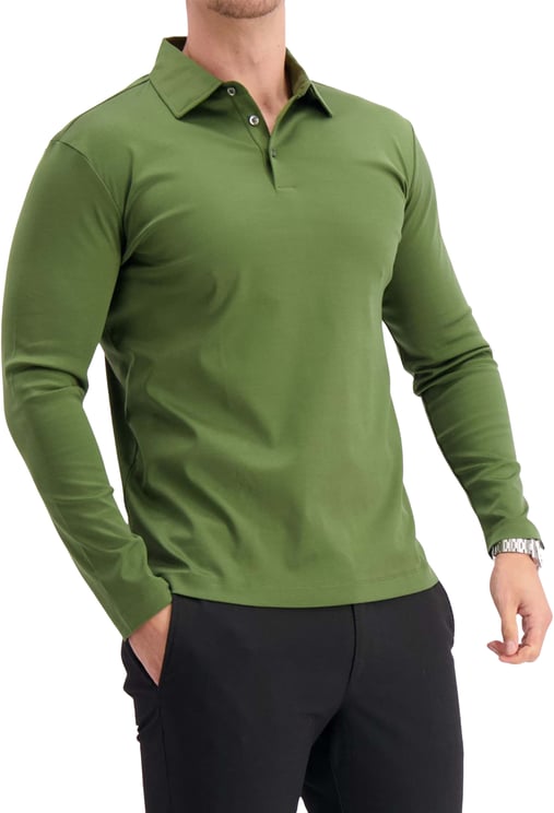 Les Brutes Polo Longsleeve Green