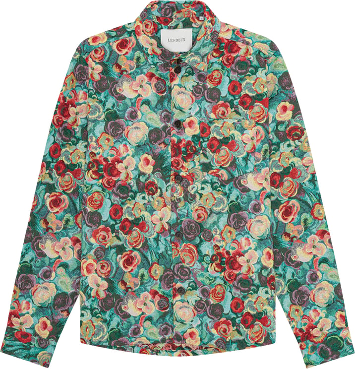 Les Deux les deux surchemise coton polyester multicolore