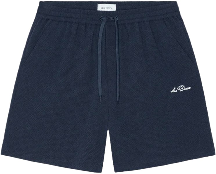 Les Deux short de bain les deux stan seersucker polyester dark navy