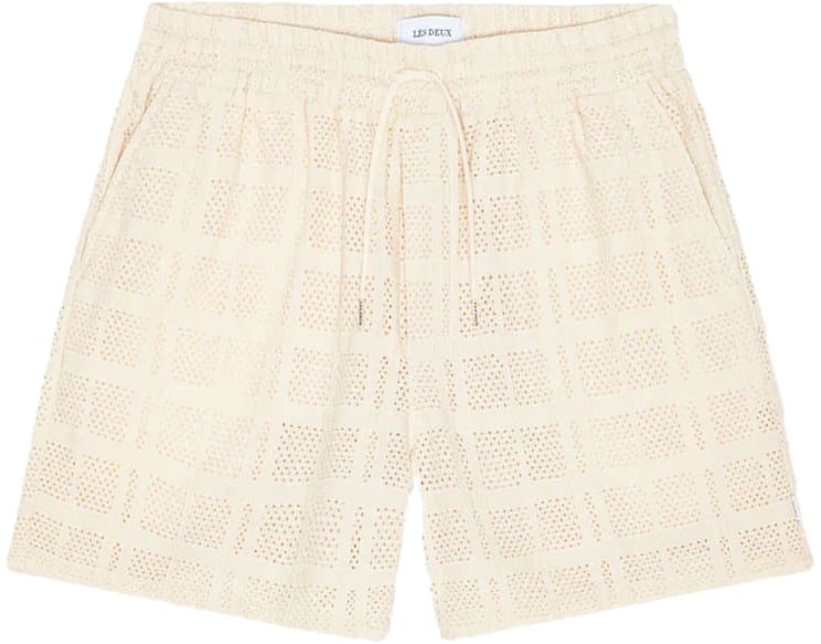 Les Deux short les deux charlie coton ivory