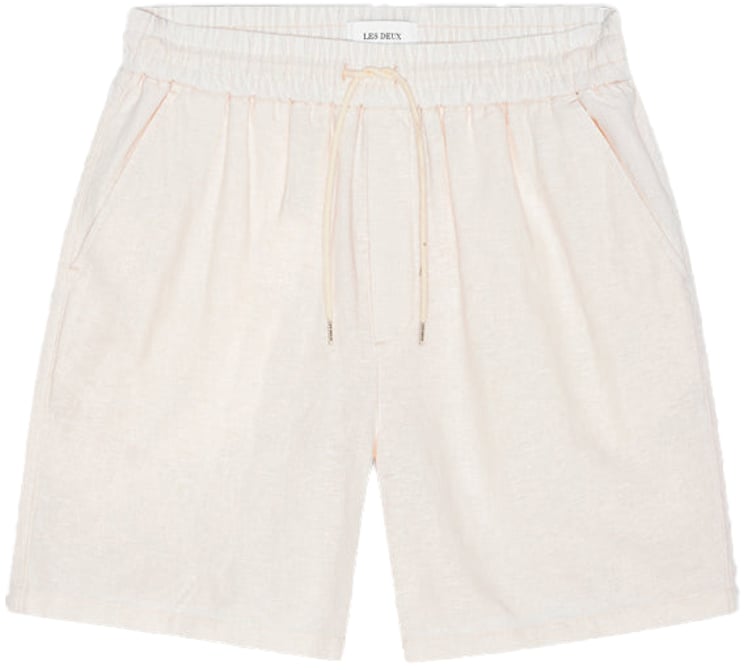 Les Deux Shorts Otto Linen Eggnog White