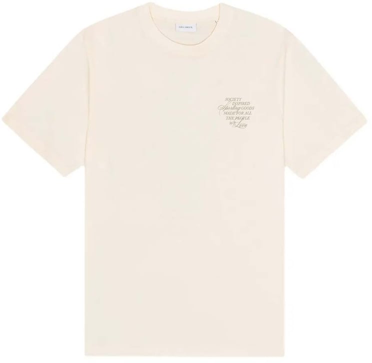 Les Deux t shirt les deux ben faience ecru