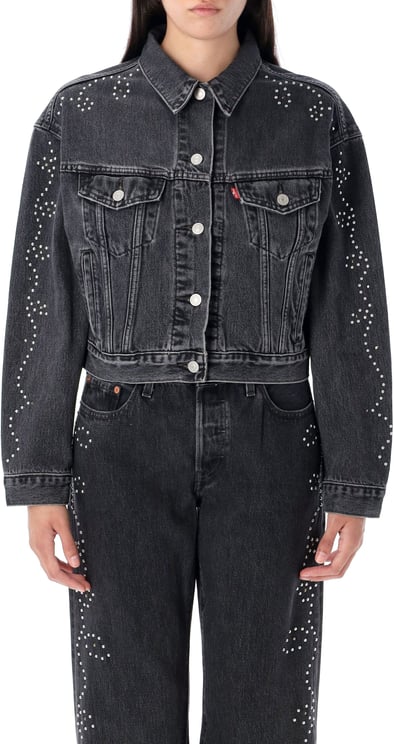 Levi's 90'S Trucker Studs Nero