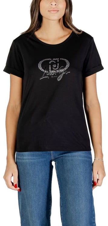 Liu Jo Liu Jo Black Cotton T-Shirt