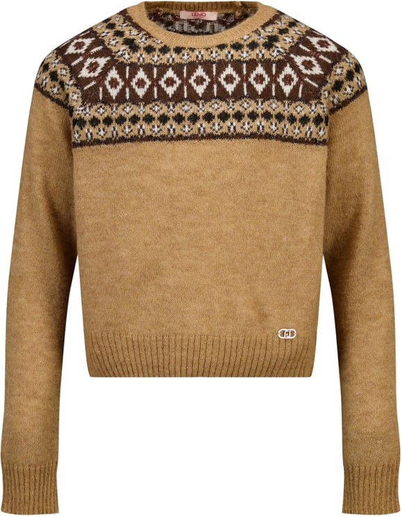 Liu Jo Liu Jo Kinder Meisjes Trui In Beige