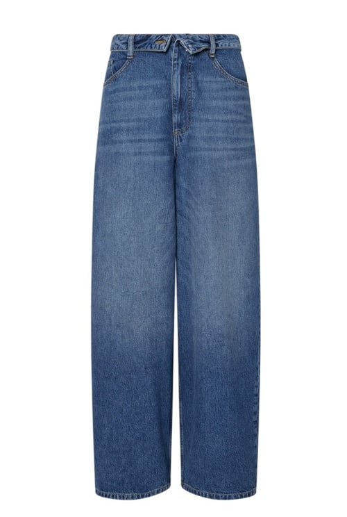 Liu Jo Wide-Leg Denim Jeans With Turned-Up Waistband