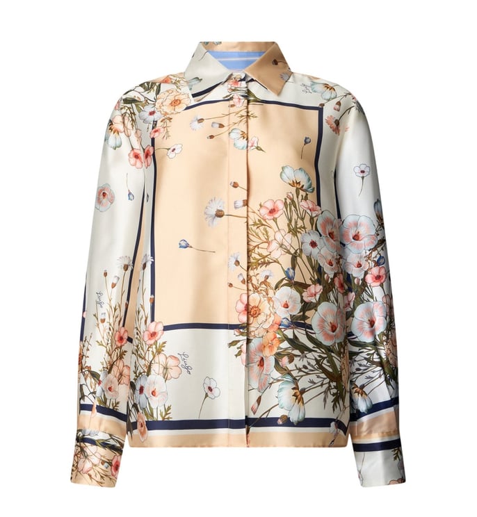 Liu Jo Printed Twill Shirt Classic Blouse