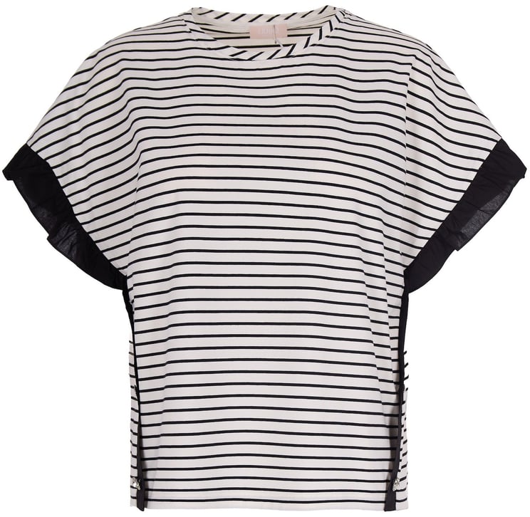 Liu Jo T-Shirts And Polos Bl&White Strip/Black