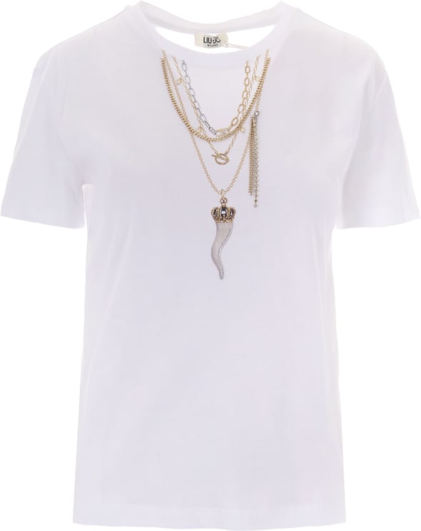 Liu Jo T-Shirts And Polos Bianco Liujo Chains