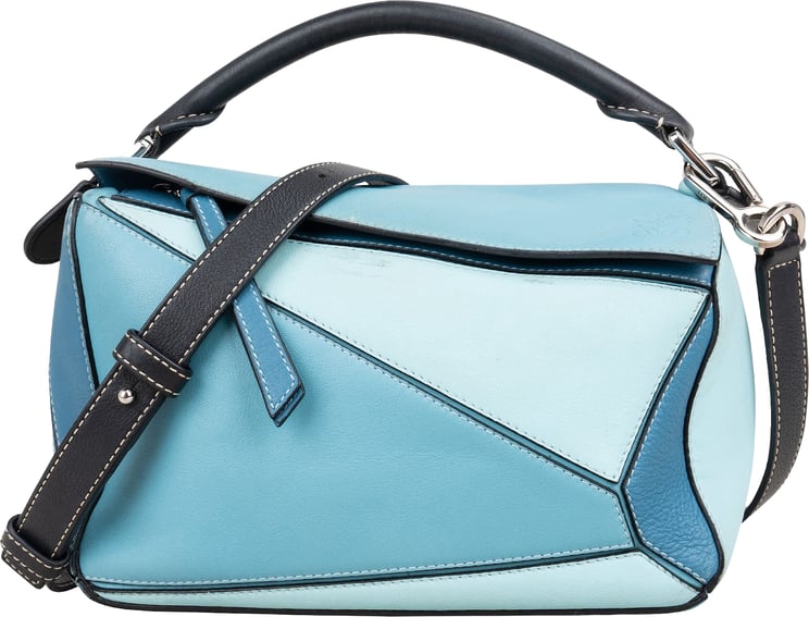 Loewe Loewe Tricolor Leather Puzzle Crossbody Handbag
