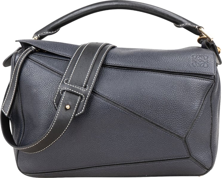 Loewe Loewe Grained Tricolor Leather Puzzle Handbag
