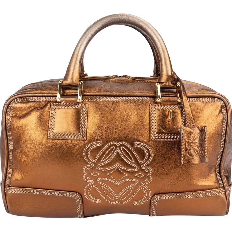 Loewe Loewe Metallic Leather Amazona 28 Handbag
