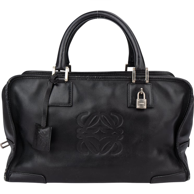 Loewe Loewe Black Leather Amazona Handbag