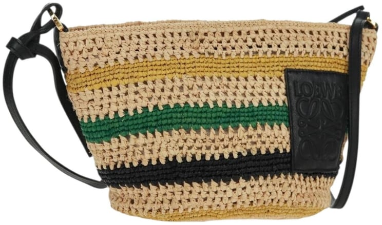 Loewe Loewe Pochette Woven Raffia