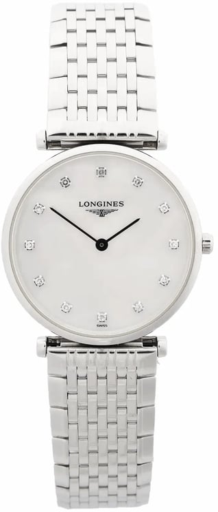 Longines Longines La Grande Classique L4.512.4.87.6 53249318 SS QZ Watch with White Shell Dial