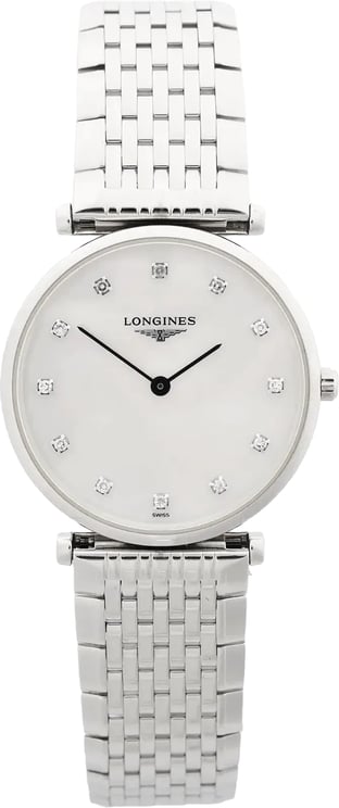 Longines Longines La Grande Classique L4.512.4.87.6 53249318 SS QZ Watch with White Shell Dial