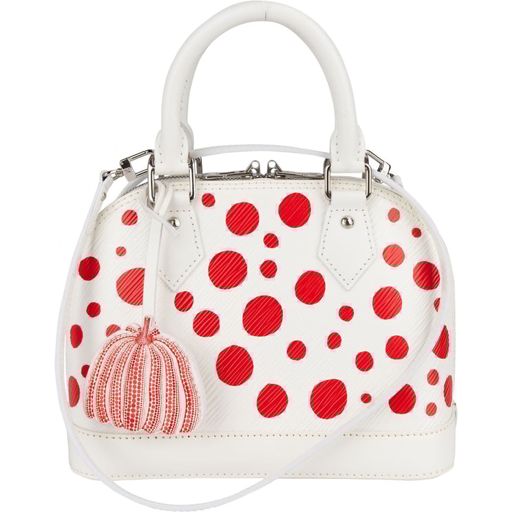 Louis Vuitton Louis Vuitton White Epi Leather x Yayoi Kusama Alma BB Handbag
