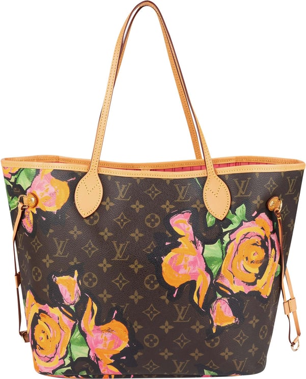 Louis Vuitton Louis Vuitton Canvas Monogram Limited Roses Neverfull MM Shoulder Bag
