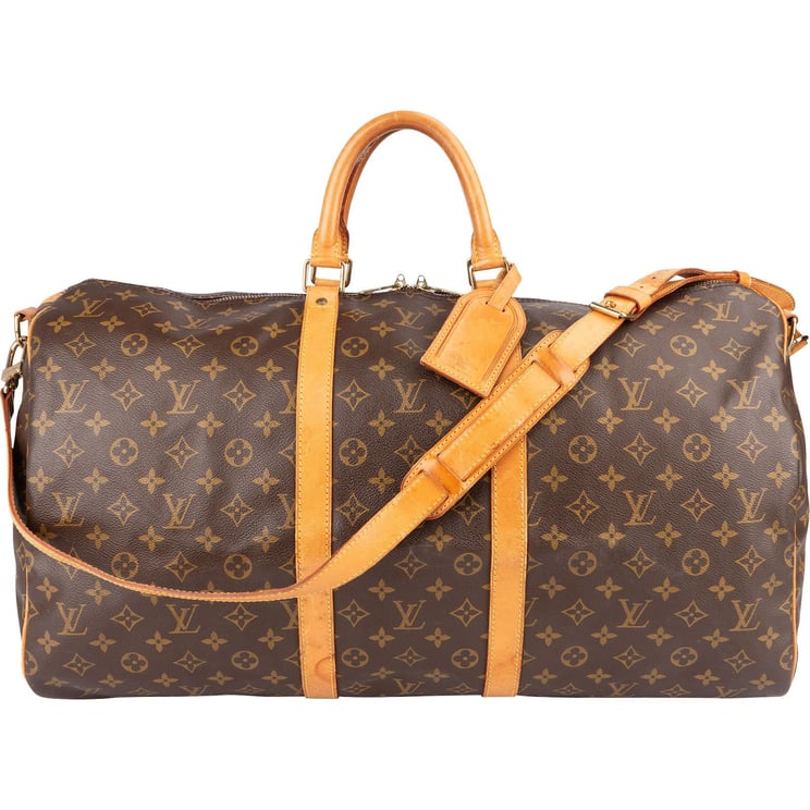 Louis Vuitton Louis Vuitton Monogram Canvas Keepall 55 Bandoulière Travel Bag